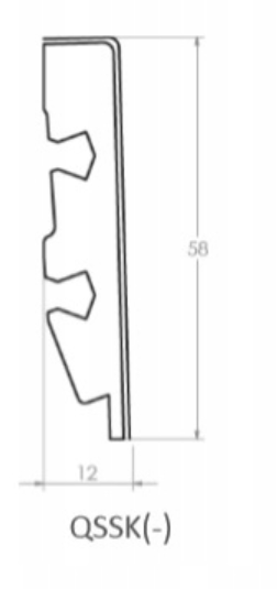 Listwa podłogowa przypodłogowa Quick-Step QSSK03546 do MJ3546 - 58 mm